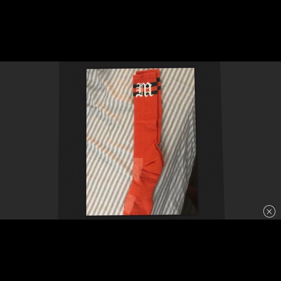 Brand new Orange (Miami) baseball Sox - Picture 3 of 3